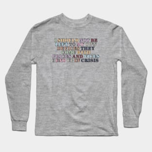 Anti-Hero Lyrics Long Sleeve T-Shirt